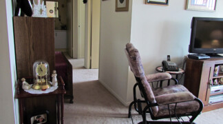 View of two bedroom hallway