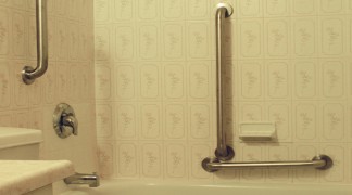 
View of studio bathroom
